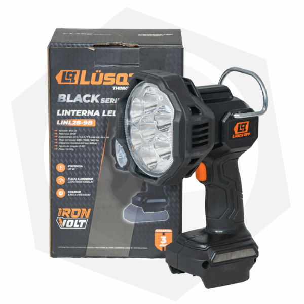 PLAN CANJE – Linterna Lusqtoff LINL28-9B BLACK SERIES – 4.0 Ah / 18 V