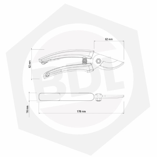 Tijera de Poda Tramontina 78300/001 – 7″