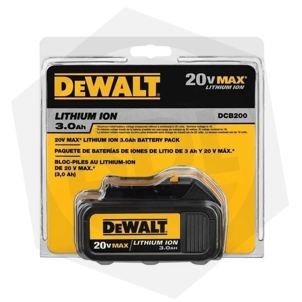 Batería Ion Litio Premium Dewalt DCB200-B3 – 20 V / 3.0 AH