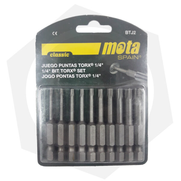 Juego de Puntas Torx Mota BTJ2 – 10 Piezas