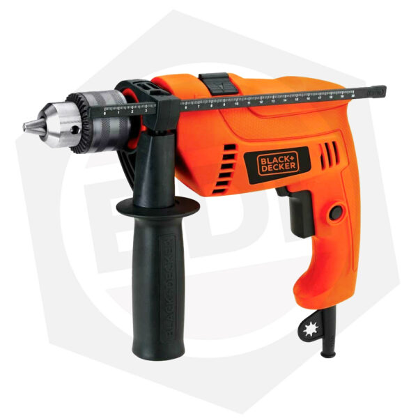 Taladro Percutor Black & Decker HD650K – 13 MM / 650 W / Maletín