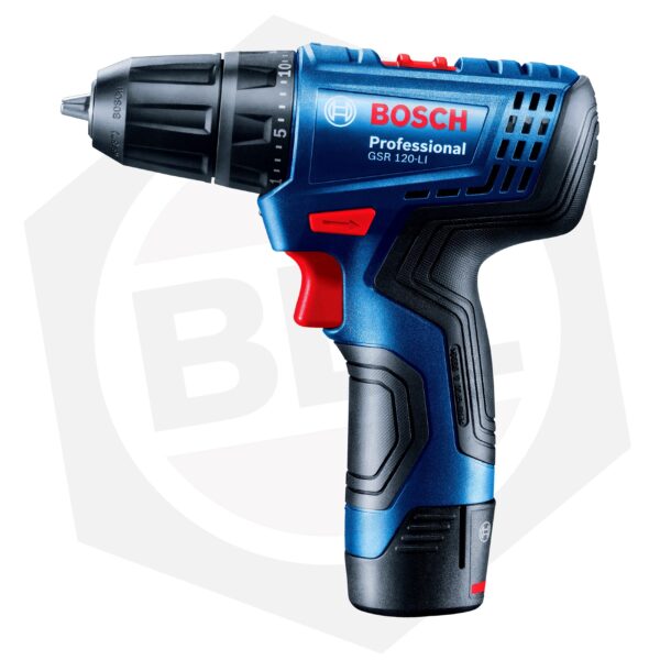 Taladro Atornillador Bosch GSR 120-LI – 12 V / 2 Baterías / con Maletín