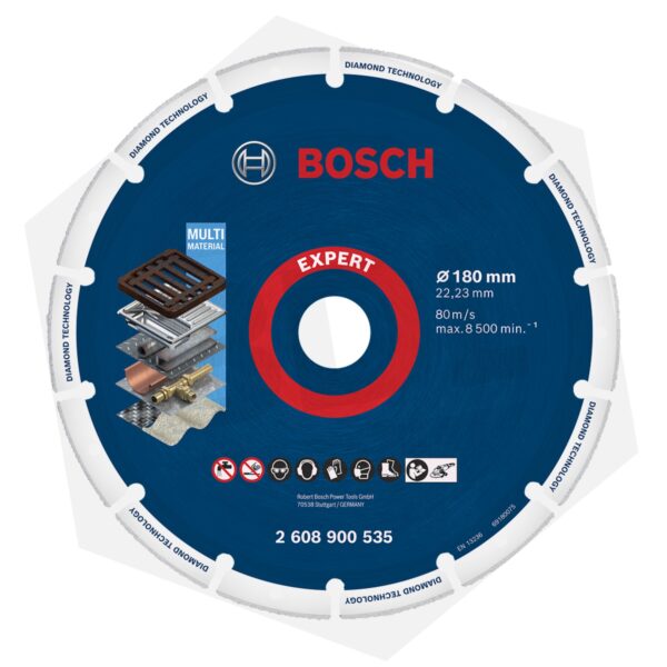 Disco de Corte Diamantado Segmentado para Metal Bosch EXPERT XLOCK – 180 mm