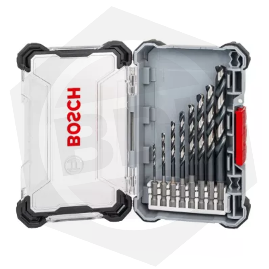 Juego de Mechas Impact Control Bosch HSS E 1/4″. 8 Piezas.