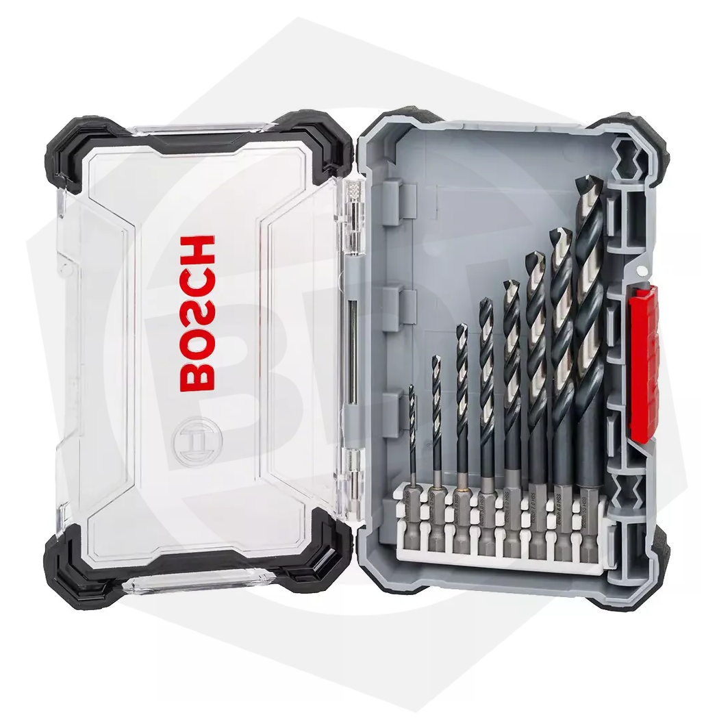 Juego de Mechas Impact Control Bosch HSS E 1/4″. 8 Piezas.
