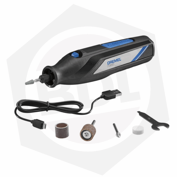 OFERTA – Minitorno Inalámbrico Dremel 7350-5LA – Cable USB / 5 Accesorios