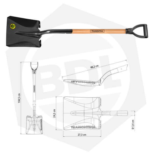 Pala Ancha Tramontina 77472/424 – 71 cm