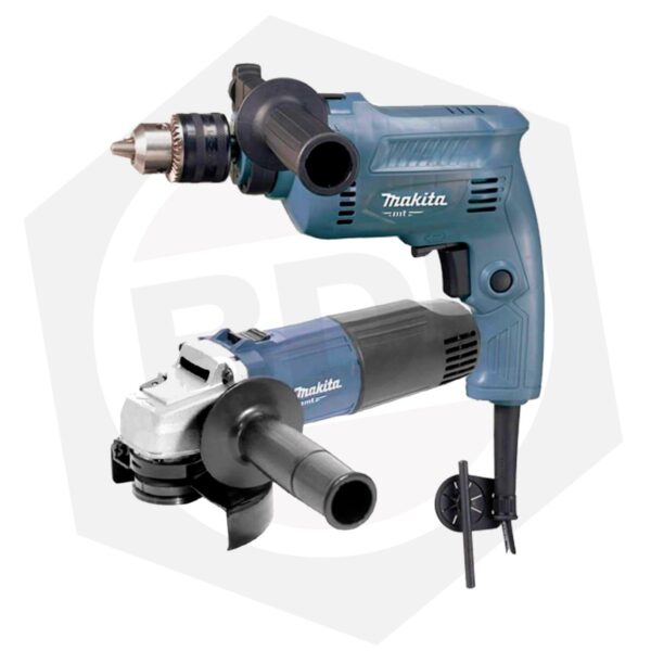 Combo Amoladora Angular Makita M0901G / Taladro Percutor Makita M0801G