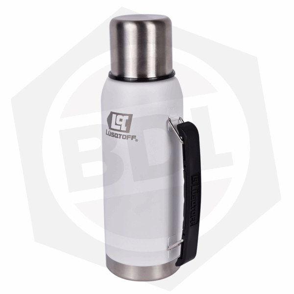 Termo Lusqtoff TL1-9B – Acero Inoxidable / Blanco / 1 Litro