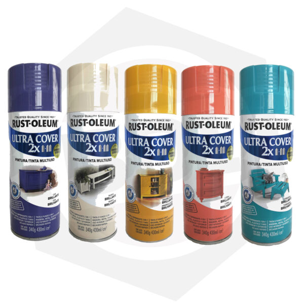 Pintura en Aerosol Brillante Ultra Cover 2X Rust-Oleum